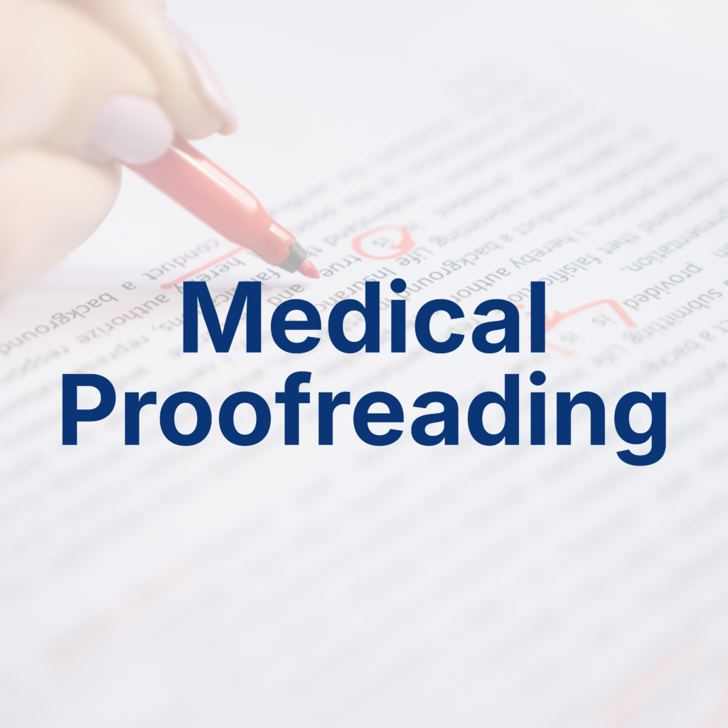 Medical Proofreading