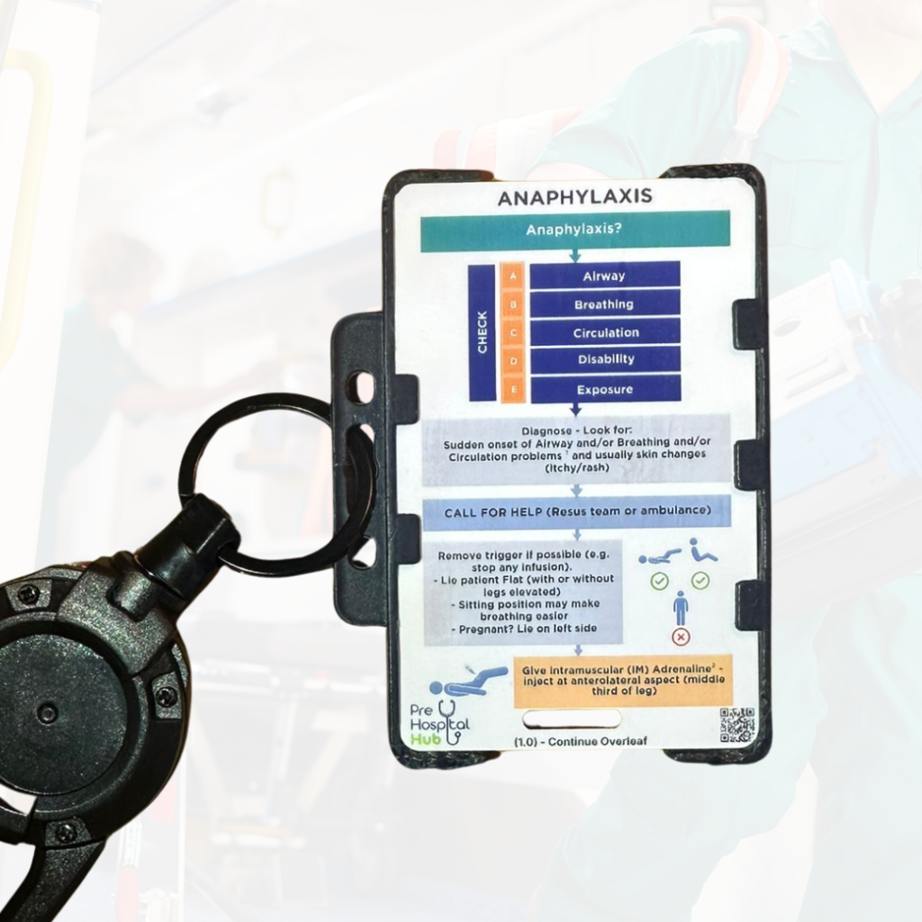 Anaphylaxis Reference Card