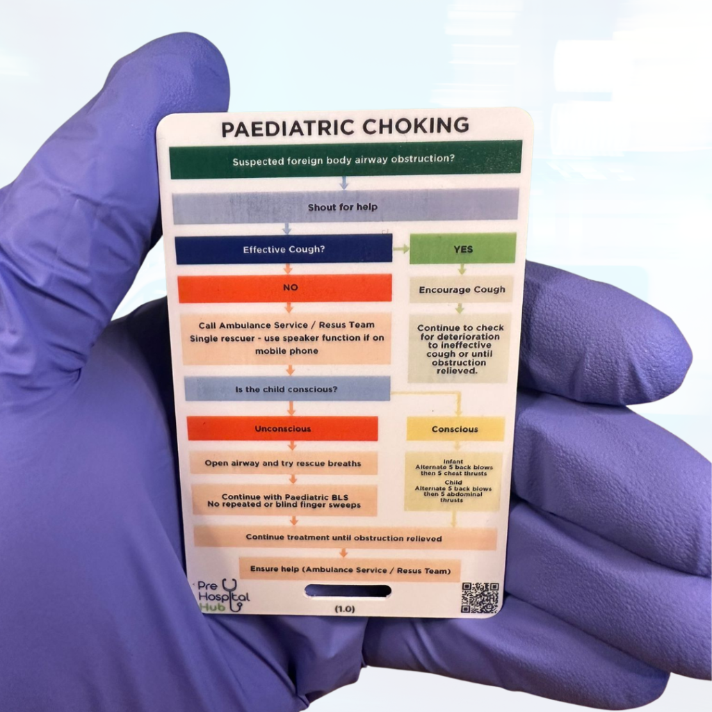 Prehospital Choking Reference Card
