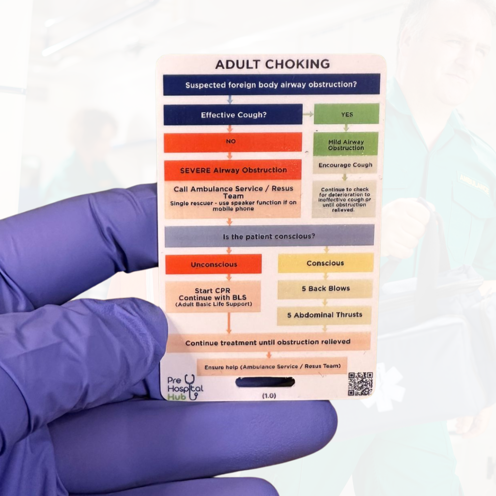 Prehospital Choking Reference Card