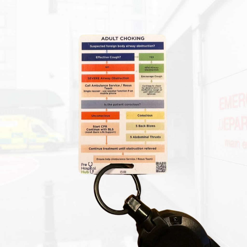 Prehospital Choking Reference Card